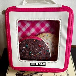 Bath & Body Works Milk Bar Cookie Cosmetic Bag  & Coin Purse Set SOLD OUT